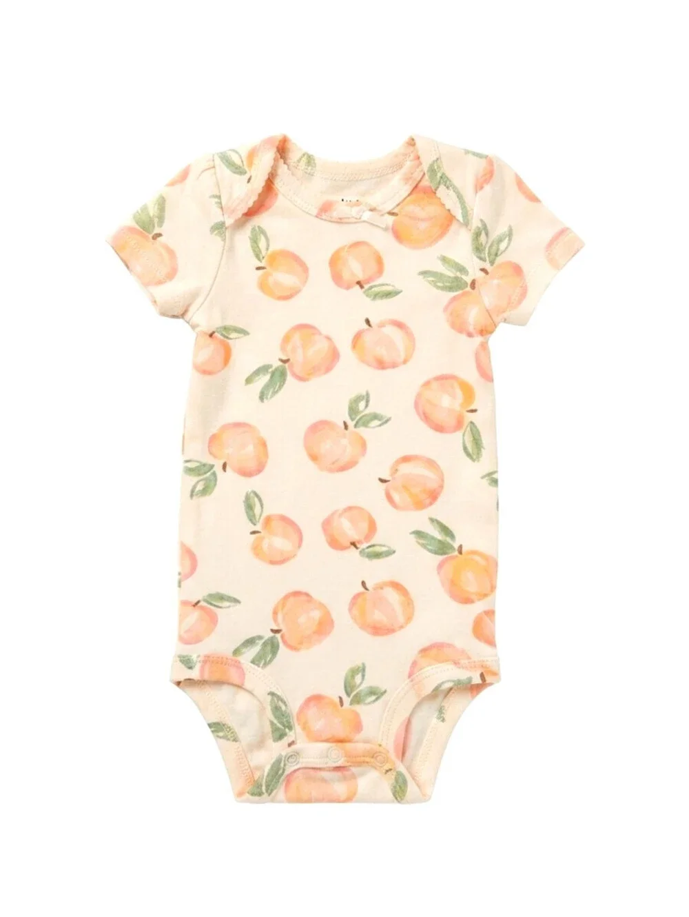 Carter's Baby Girl Yellow Daisies & Peaches Bodysuit Set sz 18M